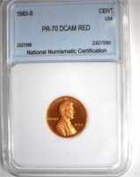 1983-S Cent NNC PR-70 DCAM RD LISTS FOR $550