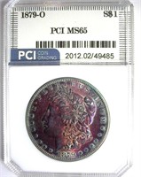 1879-O Morgan PCI MS-65 Purple Toning