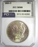 1885-O Morgan PCI MS-66 LISTS FOR $420