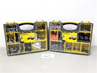 2 Stanley Parts Organizers + Contents (No Ship)