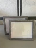 lot of 2 picture frames 12x14in grey