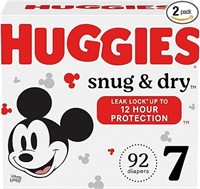 Huggies Size 7 Diapers, Snug & Dry Baby Diapers,
