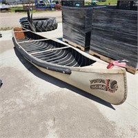 13' Alum Flat Back Canoe