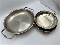 Belgique Copper Sauté Pan and 2 Copper Pans