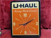 U-Haul Clock sign. Working condition.