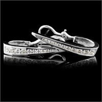 2.07ctw Diamond Earrings in 14K White Gold