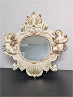 Ornate Cherub Wall Mirror