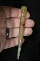 Agate Bird Hair Pin 4 13/16"Found in Northeast Chi