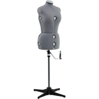 Singer Medium/Large Adjustable Dress Form, Gray Fl