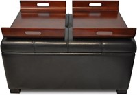 Convenience Concepts Storage Ottoman with Trays