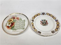 1920 and 1911 Souvenir Advertising Plates