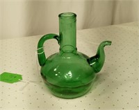 Vintage green genie bottle