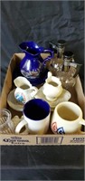 Glass tea pots and mugs