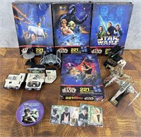 Collection of Star Wars Toys and Puzzles