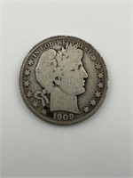 1909 Barber Half Dollar