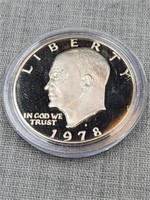 1978 Eisenhower Dollar in hardcase