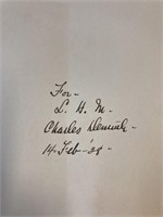Signed Charles Demuth Book dated 1928