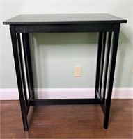 Wooden Table Painted Black