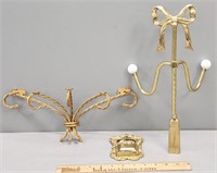 Brass Shelf Sconce & Lot Collection