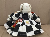 Vintage Handmade Bunny with Nascar #94 Dress