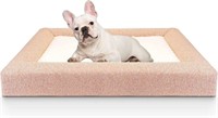 Bolux Dog Bed, Memory Foam, Small, Light Yellow