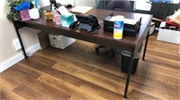 Receptionist Desk with Contents and Office Chair