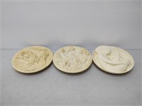 3 Studio Dante collectable ceramic plates