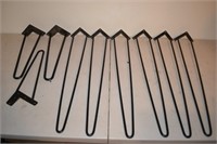 Nine Metal Hairpin Legs