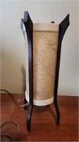 Vintage Fiberglass Wood Table Lamp