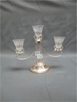 silver plated candle holder