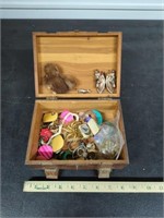 Collection of jewelry with mink pin