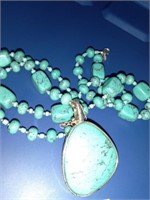 16"CHAIN TURQUOISE NECKLESS VERY BEAUTIFUL