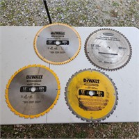 FOUR 12IN CIRCULAR SAW BLADES