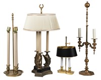 Four Bouillotte Lamps