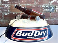 Budweiser Bud Dry Plastic Beer Light (works) 24”