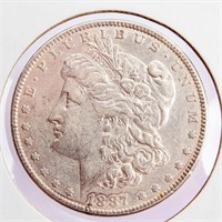 Coin 1887 P Morgan Silver Dollar Extra Fine