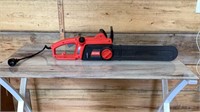 Craftsman 16 in electric chainsaw; working