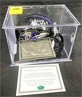 Miniature Ravens Steve McNair Helmet Signed