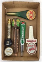 Tray Lot of Collectible Beer Taps