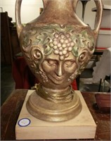 lamp with portrait of Amphictyonis in relief