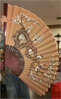 36" Japanese folding wall fan