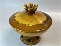 Royal Haeger 707-S covered candy dish retro