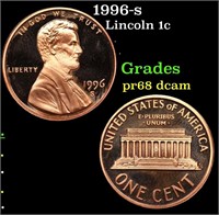 Proof 1996-s Lincoln Cent 1c Grades GEM++ Proof De