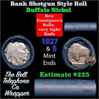 Buffalo Nickel Shotgun Roll in Old Bank Style 'Bel