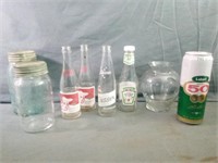 Vintage Crown Lidded Bottles, 2 C & S Beverage
