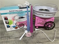 Previously used but clean cotton candy machine