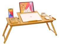 Laptop Desk for Bed, COIWAI Bamboo Lap Desk with T