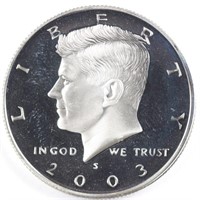 2003-S 90% Silver Proof Kennedy Half Dollar