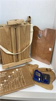 Art easel with carry strap and storage plus