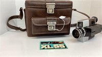 Vintage Kodak XL55 movie camera with bag,